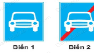 Biển đường dành cho xe ô tô và biển hết đoạn đường dành cho xe ô tô