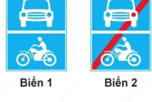 Biển đường dành cho xe ô tô và xe mô tô