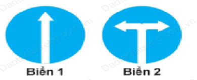 Biển hiệu lệnh hướng đi phải theo