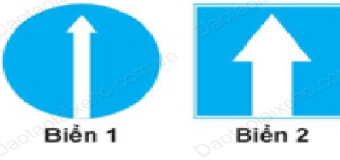 Biển hướng đi thẳng phải theo và biển đường một chiều