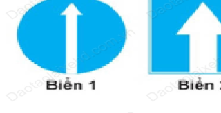 Biển hướng đi thẳng phải theo và biển đường một chiều