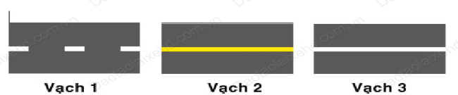 Các vạch phân chia chiều xe chạy