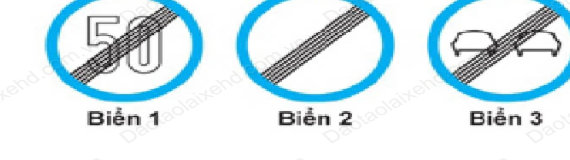 Biển nào dưới đây báo hiệu hết cấm vượt?