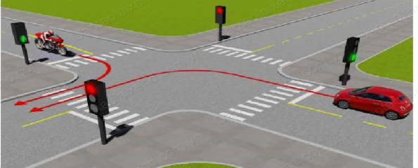 Xe nào được quyền đi trước trong trường hợp này?