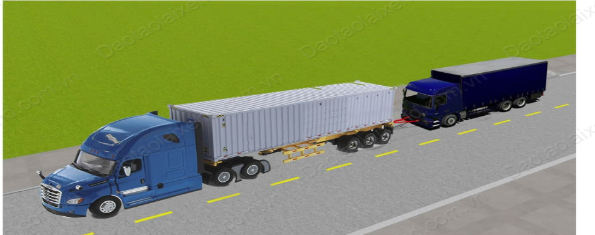 Xe kéo nhau trong trường hợp này đúng quy định không?